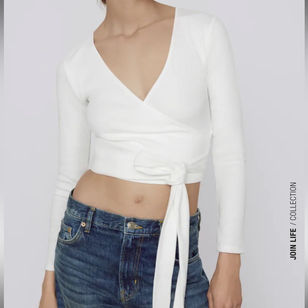 Zara V Neck Wrap Top